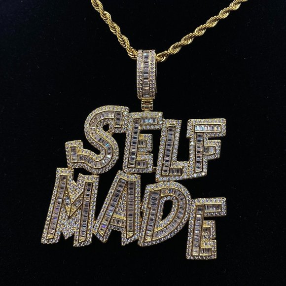 Silver Chain - Silver Iced Out Rope Chain Iced Out Self Made Silver Plated Necklace